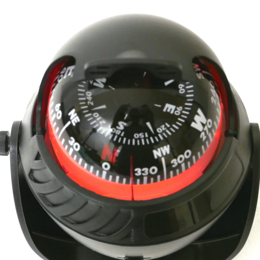 Illuminated Magnetic Navigation Compass Black Large 8213