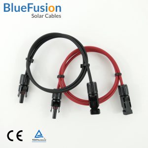 Pair 2.5mm Solar Cable MC4 Black Red