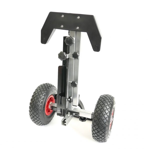 Portable Folding Outboard Trolley - Folded View