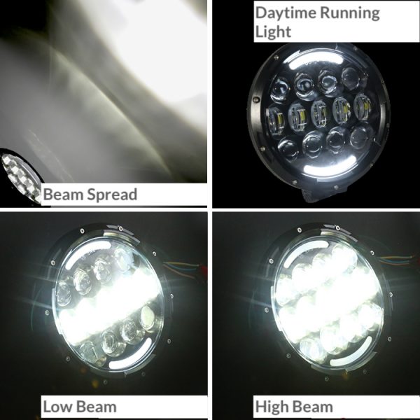 105W Truck Headlight Beam Test