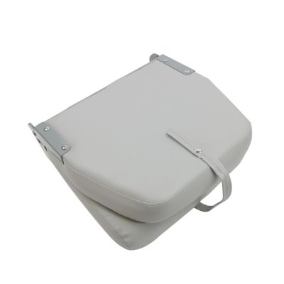 Deluxe Fishing boat Seat Grey and White closed
