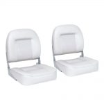 Pair of Low Back Bucket Boat Seats in white, main