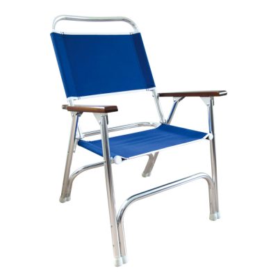 Offshore High Back Deck Chair in blue
